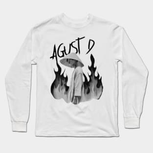 agust d black and white Long Sleeve T-Shirt